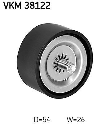 Galet enrouleur de courroie d'accessoire SKF ref. VKM 38122
